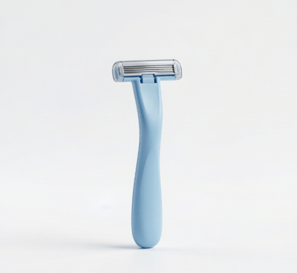 Disposable Single-Blade Blue Plastic Razor
