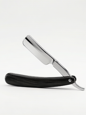 Black Ebony Folding Straight Razor