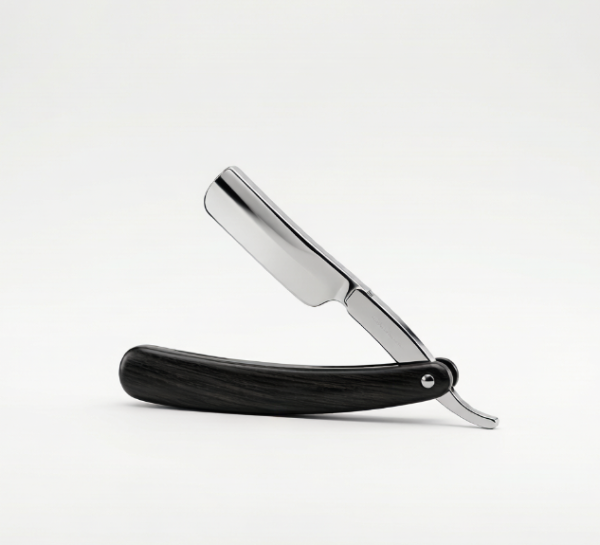 Black Ebony Folding Straight Razor