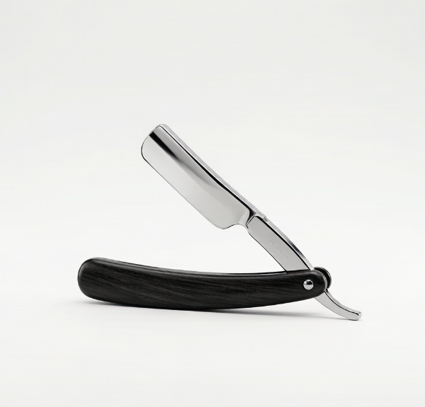 Black Ebony Folding Straight Razor