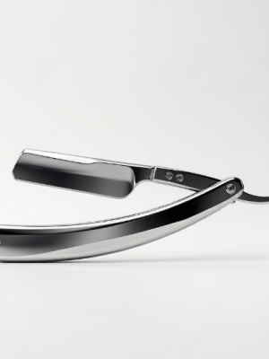 Polished Stainless Steel Straight Razor