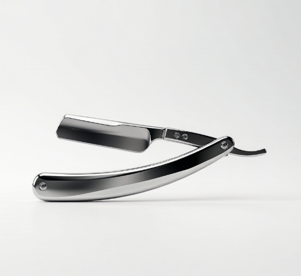 Polished Stainless Steel Straight Razor