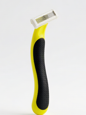 Disposable Yellow Anti-Slip Dual Blade Razor