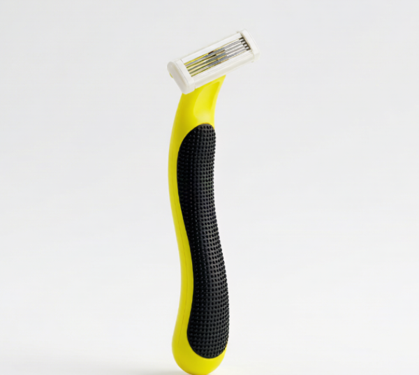 Disposable Yellow Anti-Slip Dual Blade Razor