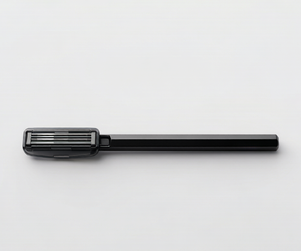 Slim Travel Black Minimal Cartridge Razor